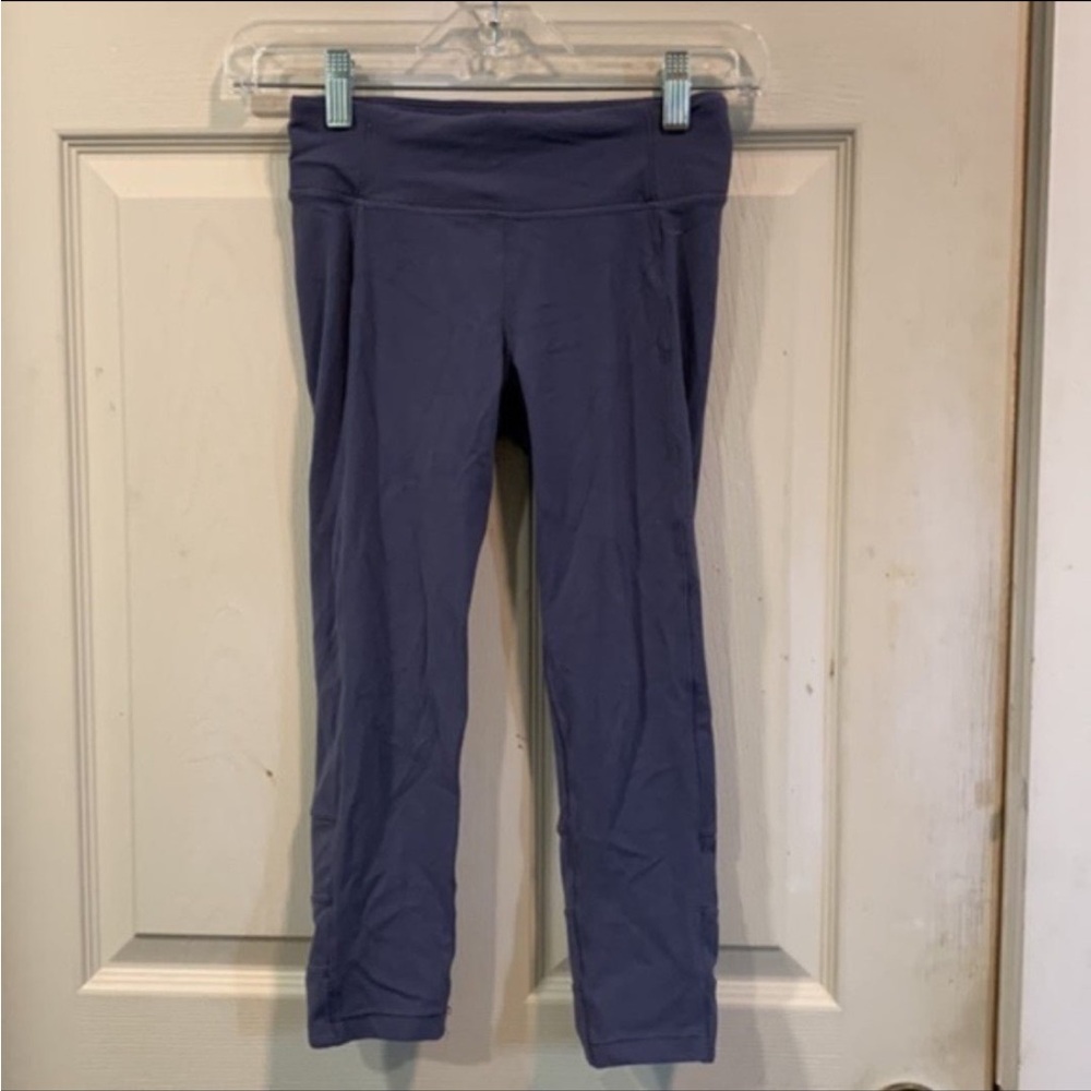 Athleta Girl Stash Your Treasures Cinch Capri Cropped Legging Purple
